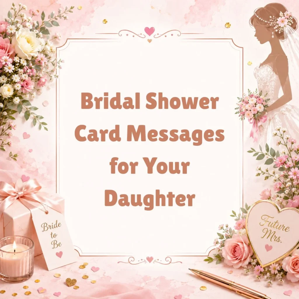 Bridal Shower Card Messages for Your Daughter