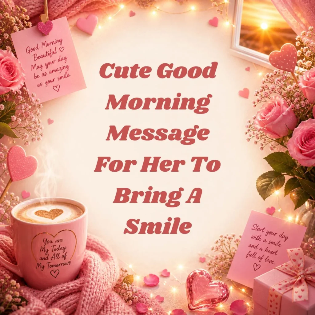 Cute Good Morning Message For Her To Bring A Smile