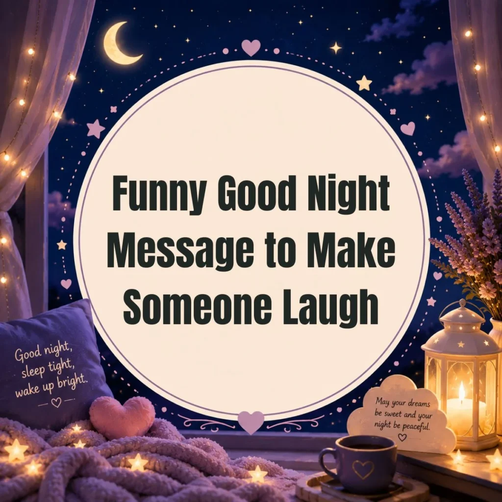 Funny Good Night Message to Make Someone Laugh