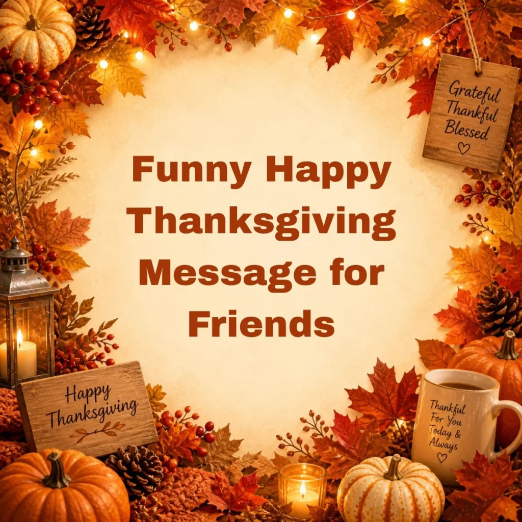 Funny Happy Thanksgiving Message for Friends