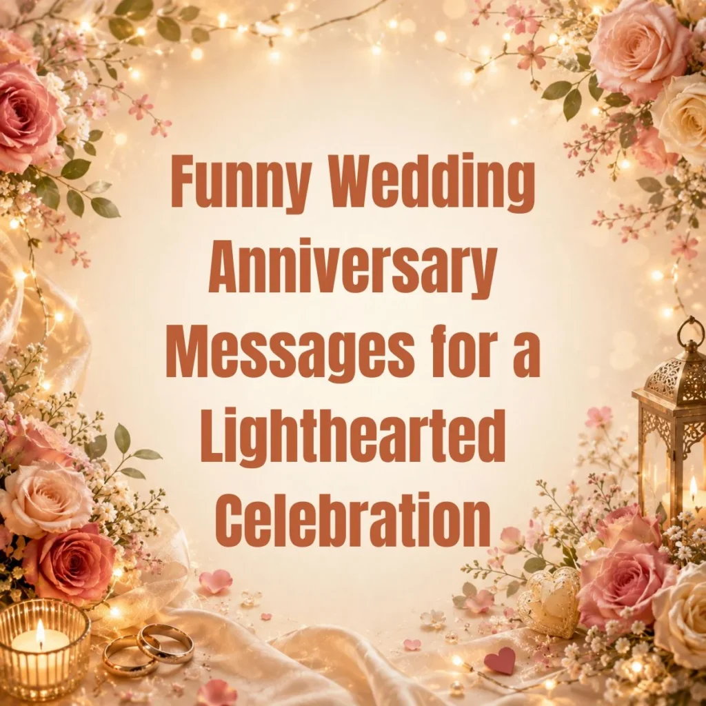 Funny Wedding Anniversary Messages for a Lighthearted Celebration
