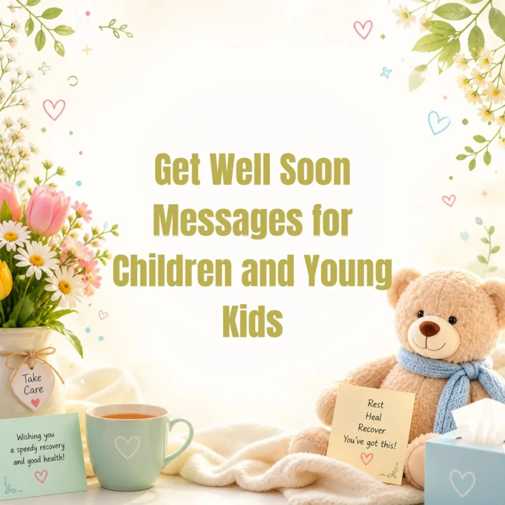 Get Well Soon Messages for Children and Young Kids