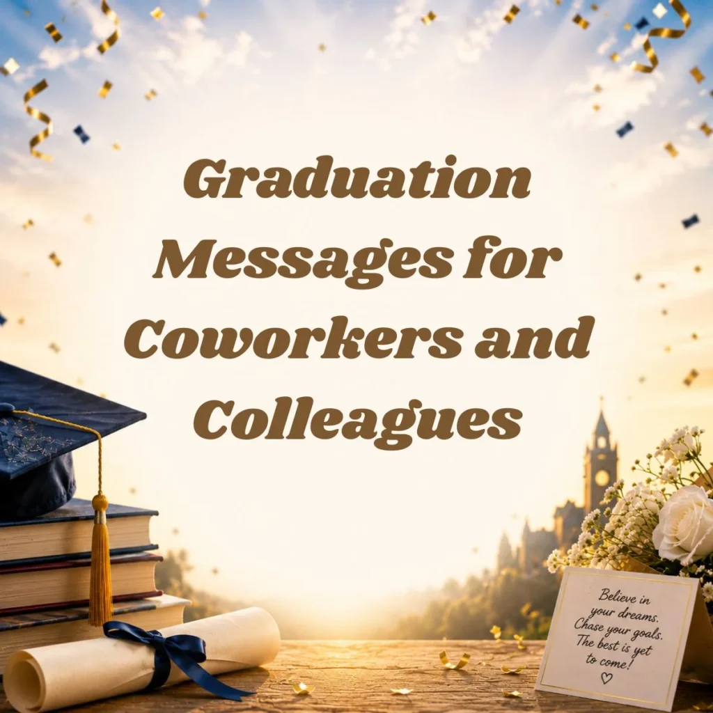 Graduation Messages for Coworkers and Colleagues