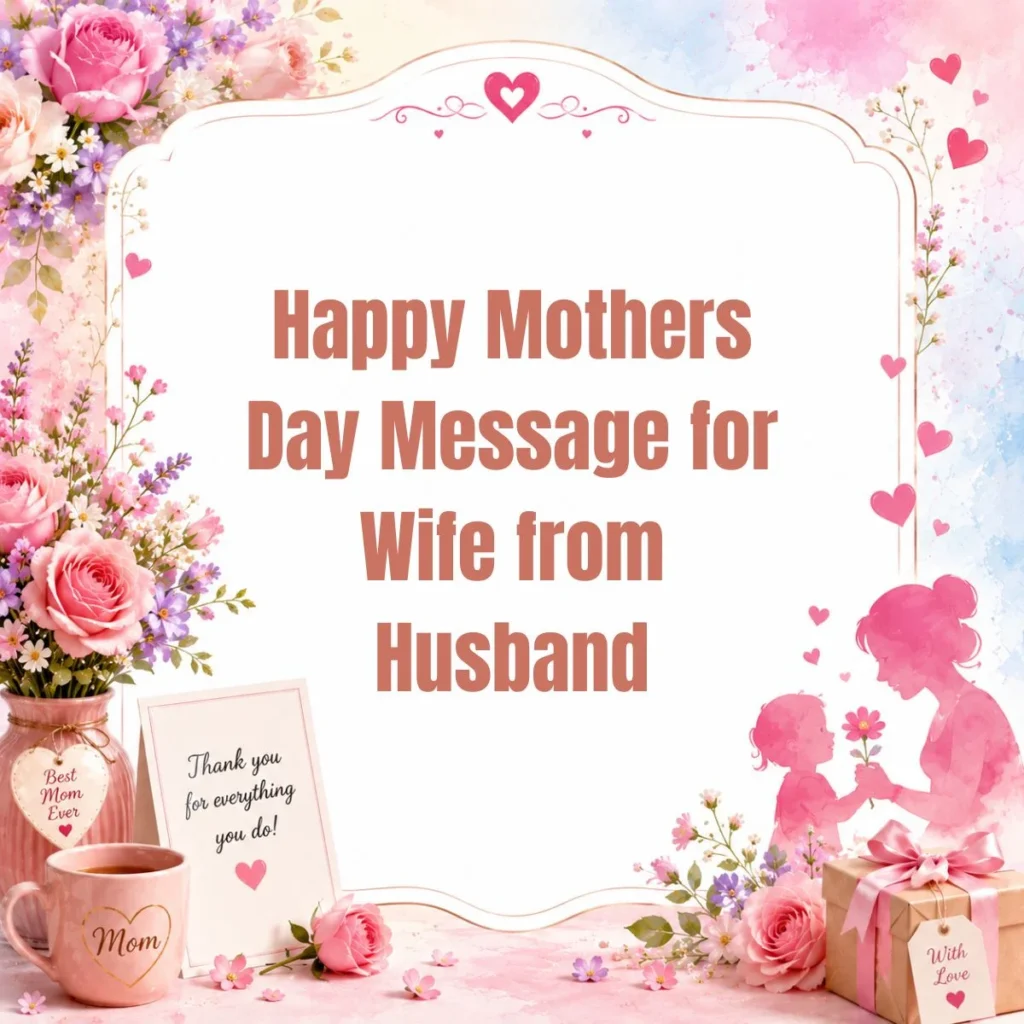 Happy Mothers Day Message for Wife from Husband