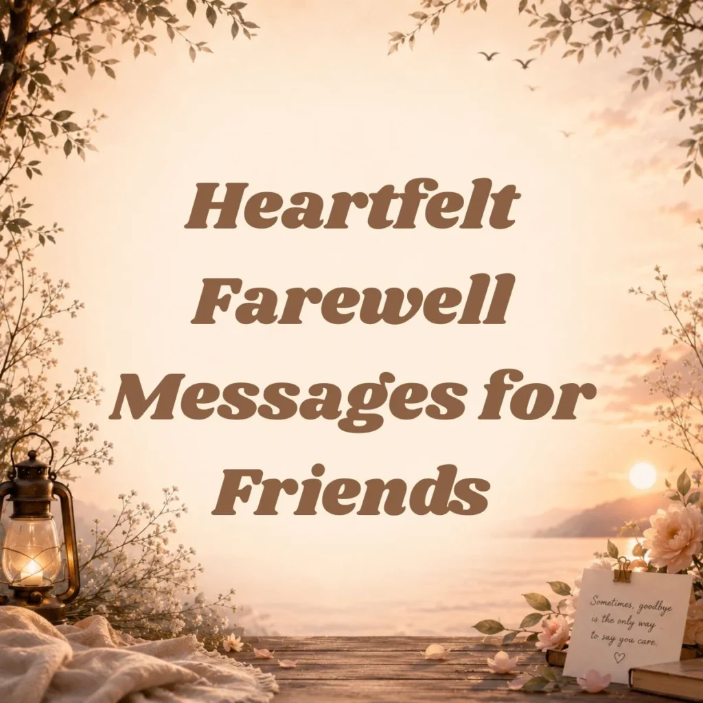 Heartfelt Farewell Messages for Friends