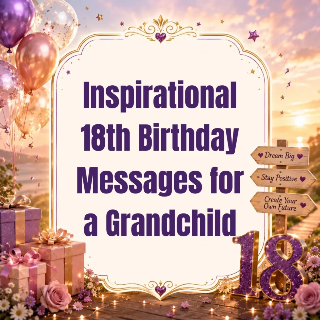 Inspirational 18th Birthday Messages for a Grandchild