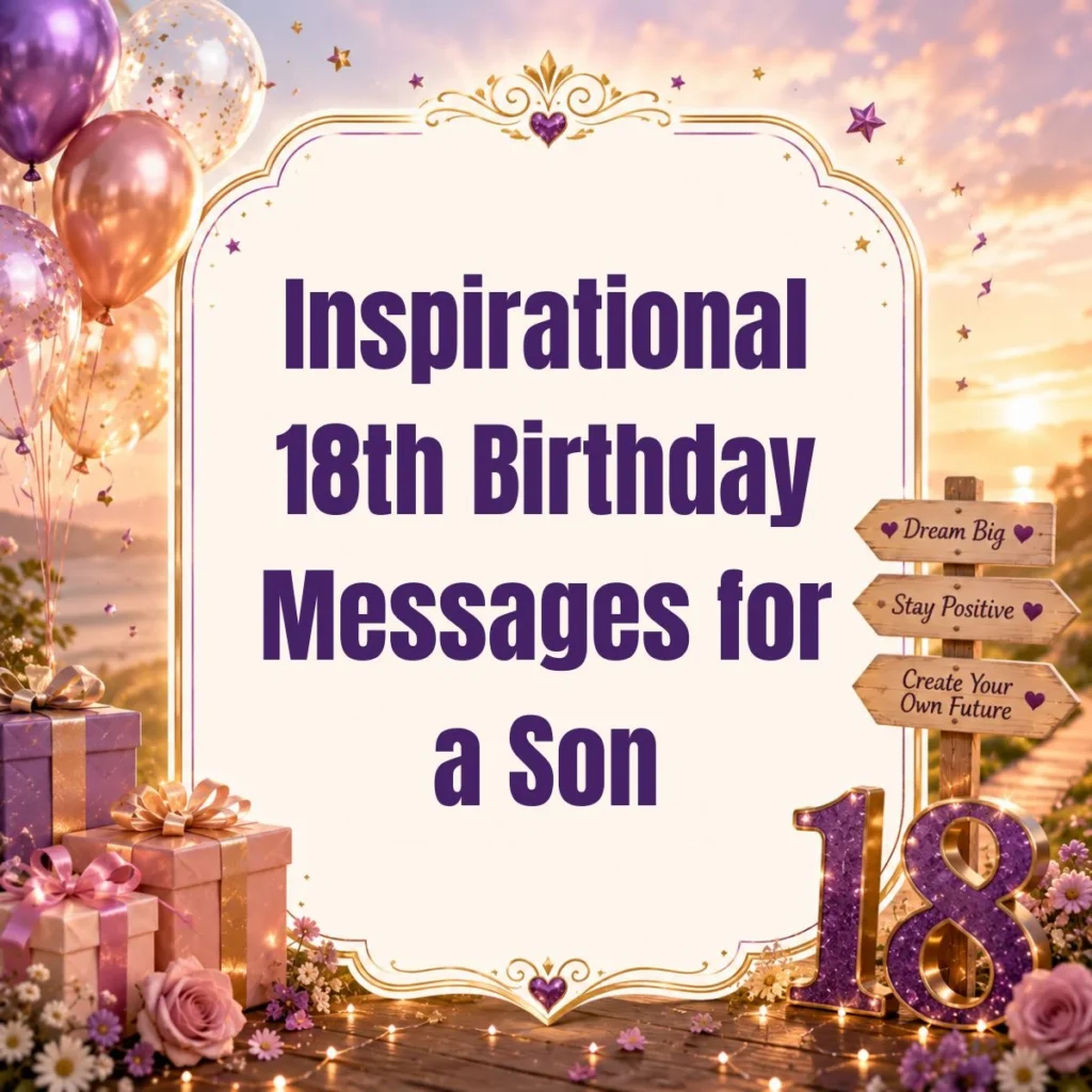 Inspirational 18th Birthday Messages for a Son