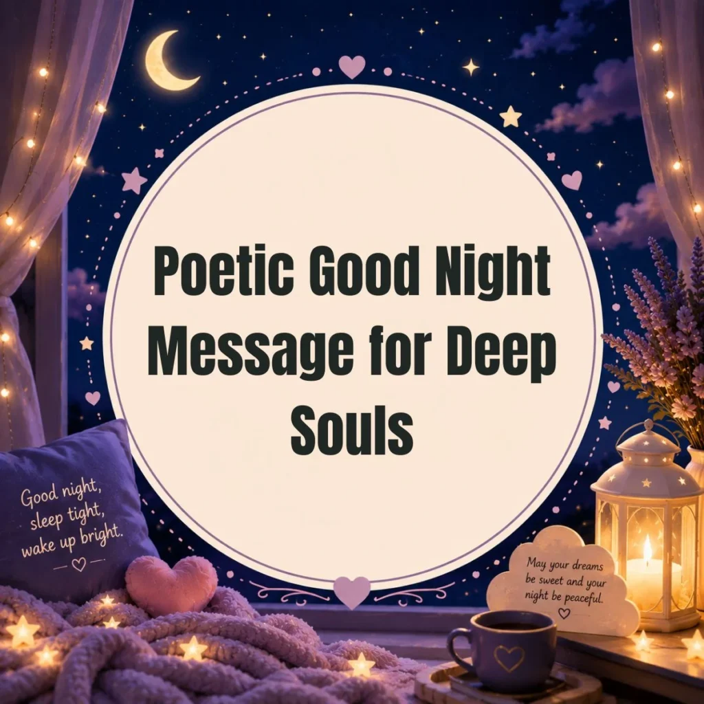 Poetic Good Night Message for Deep Souls
