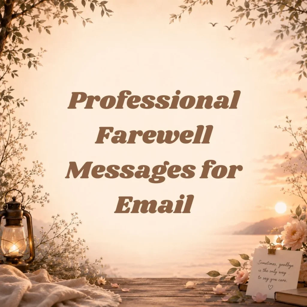 Professional Farewell Messages for Email