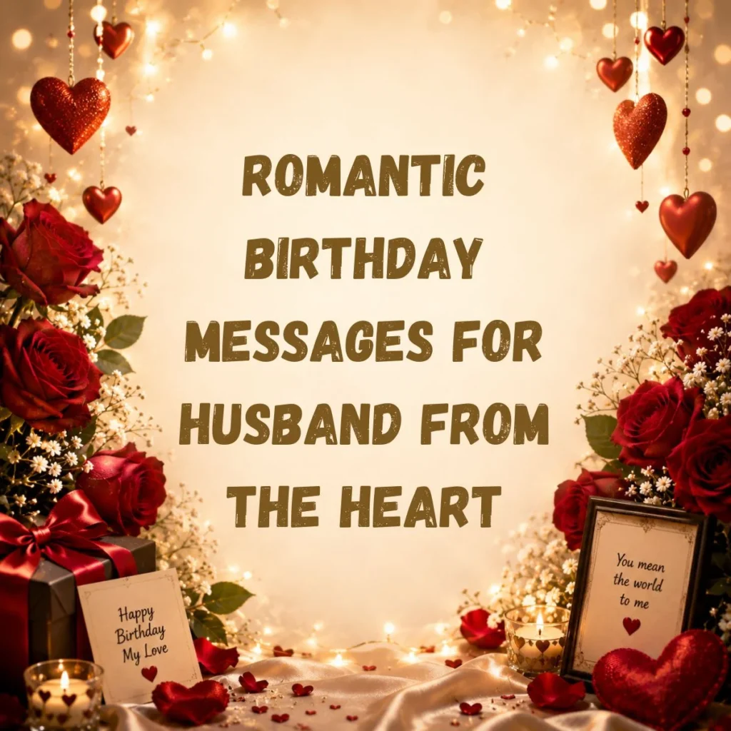 Romantic Birthday Messages For Husband From The Heart