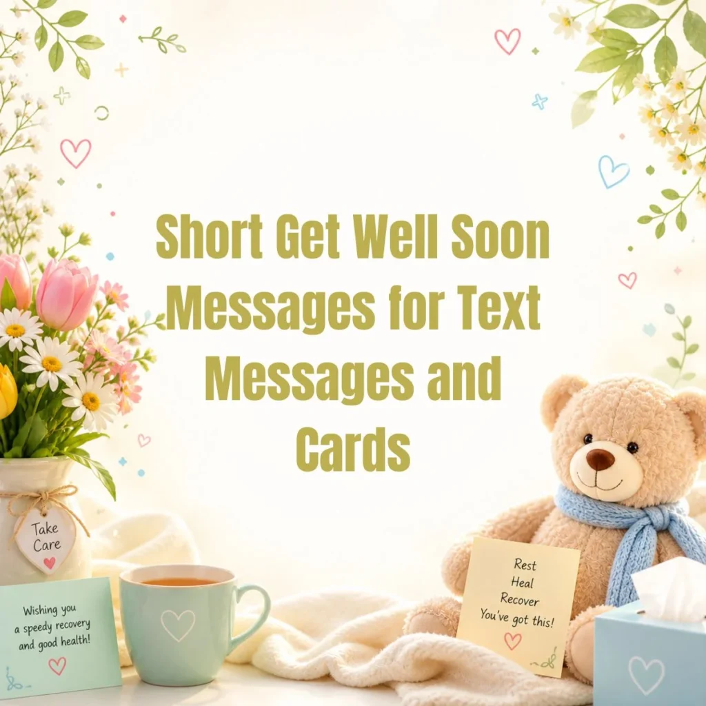 Short Get Well Soon Messages for Text Messages and Cards