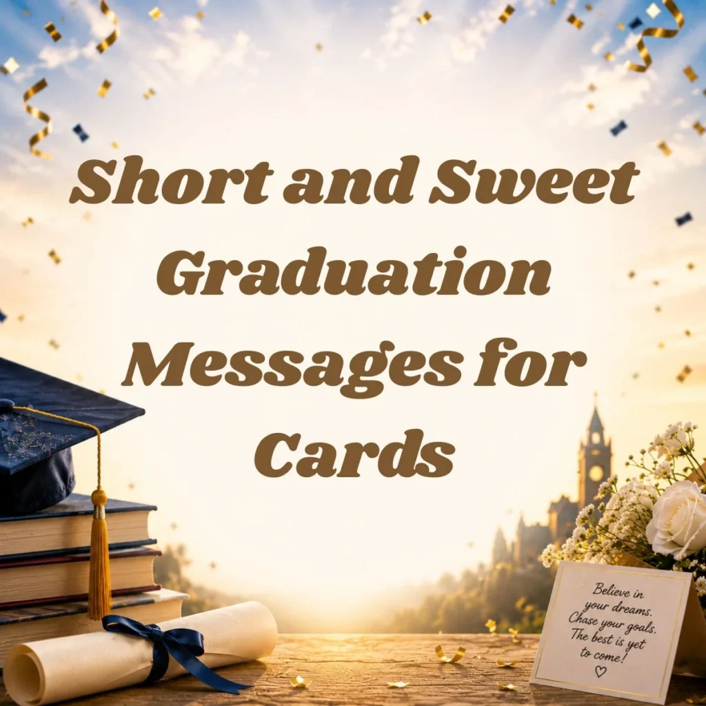 Short and Sweet Graduation Messages for Cards