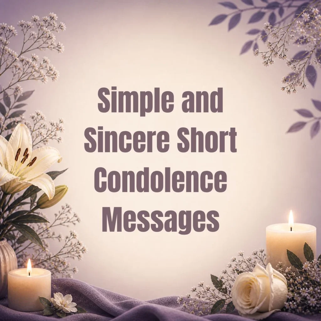 Simple and Sincere Short Condolence Messages