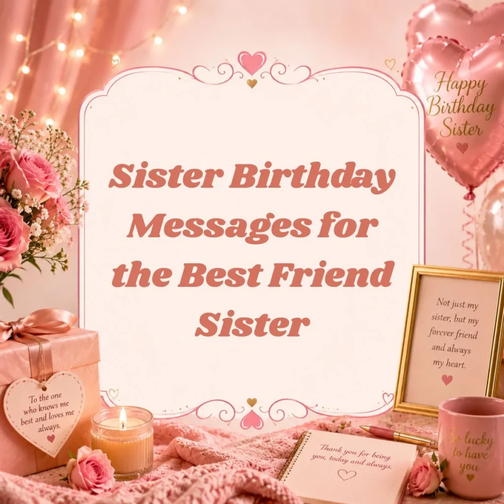 Sister Birthday Messages for the Best Friend Sister