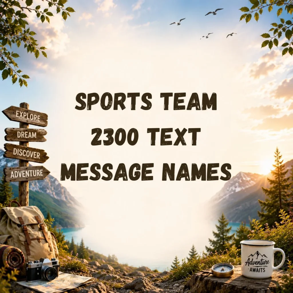 Sports Team 2300 Text Message Names
