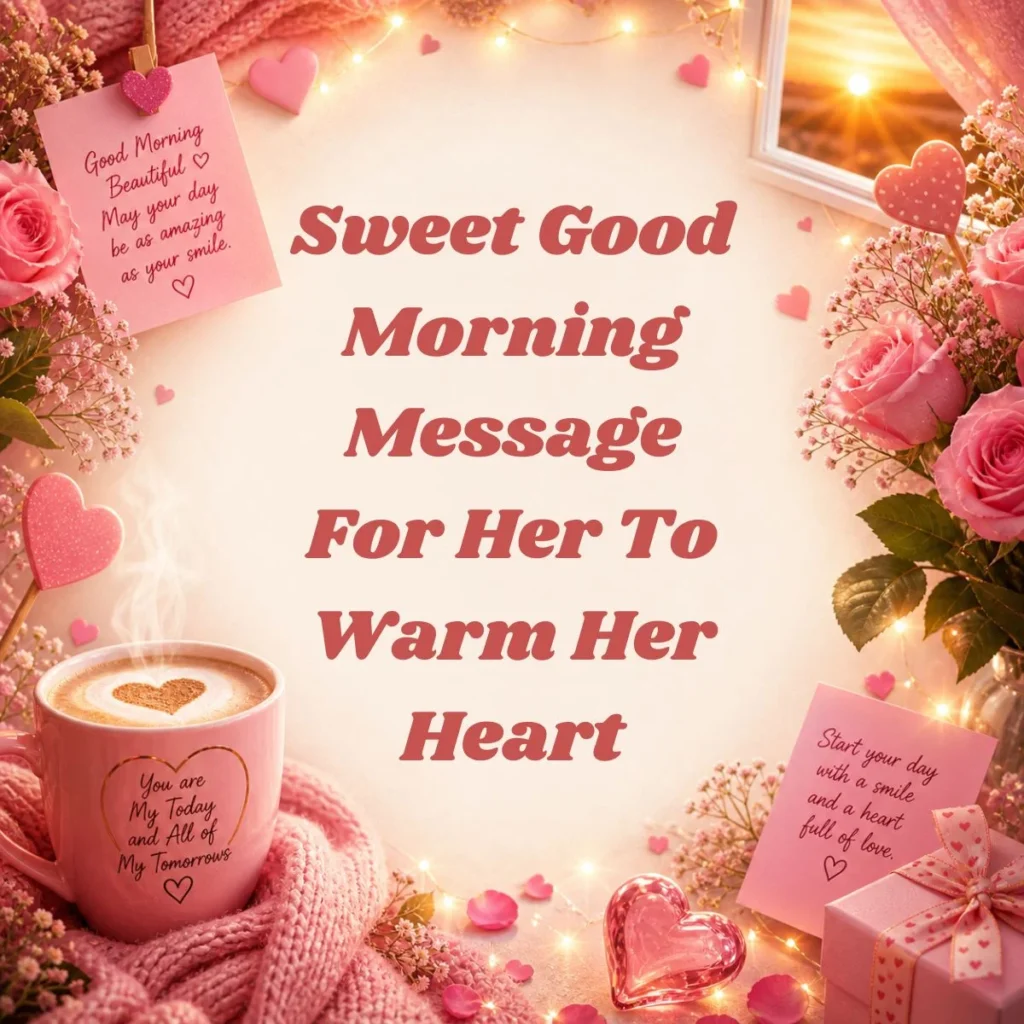 Sweet Good Morning Message For Her To Warm Her Heart