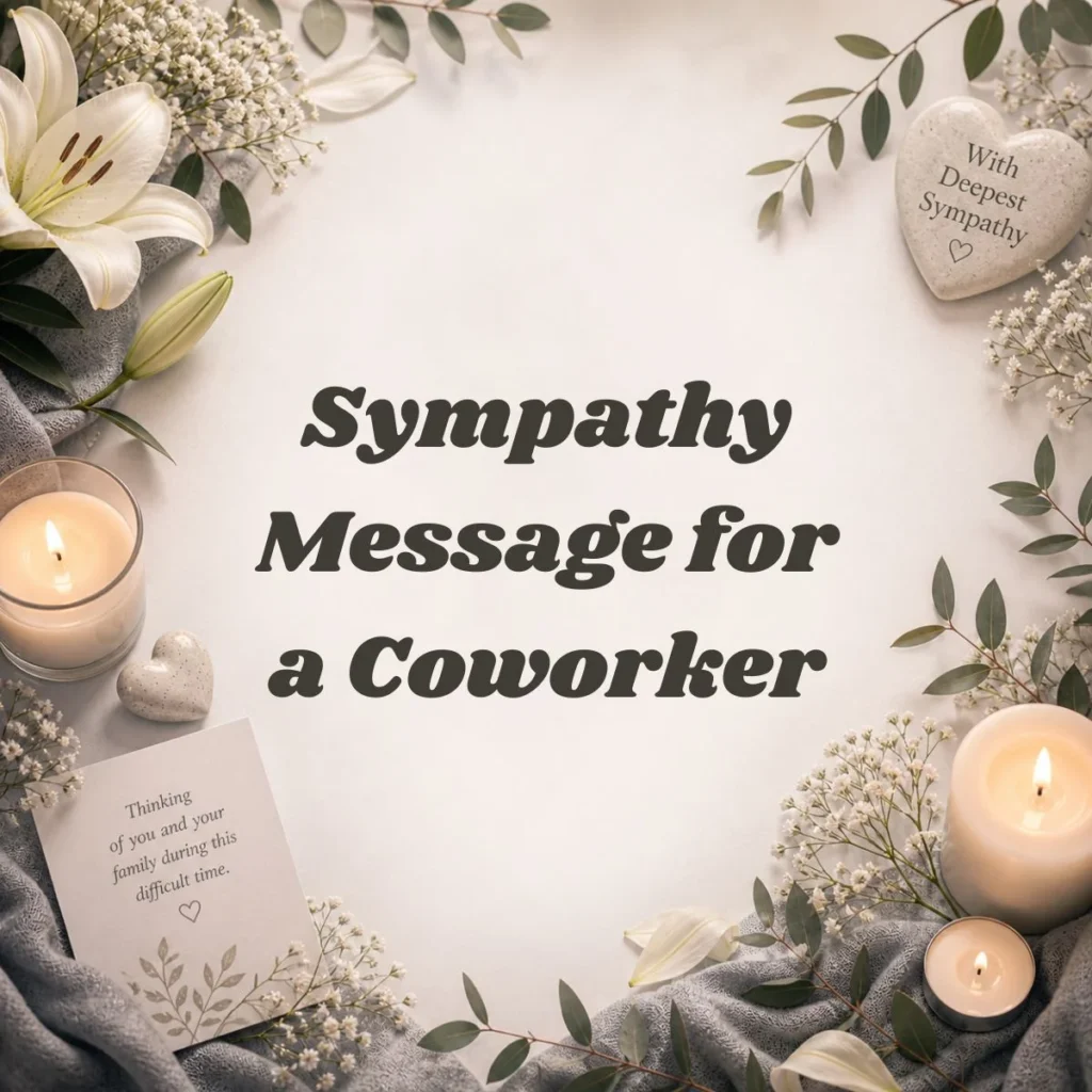Sympathy Message for a Coworker