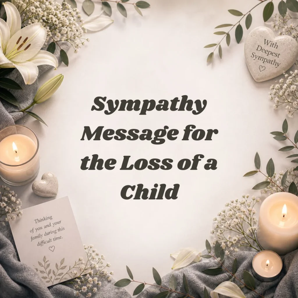 Sympathy Message for the Loss of a Child
