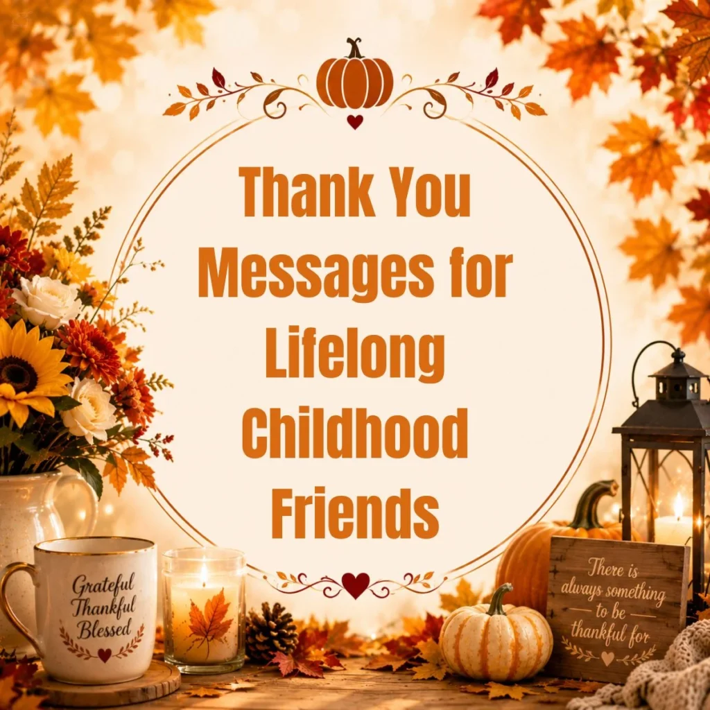 Thank You Messages for Lifelong Childhood Friends