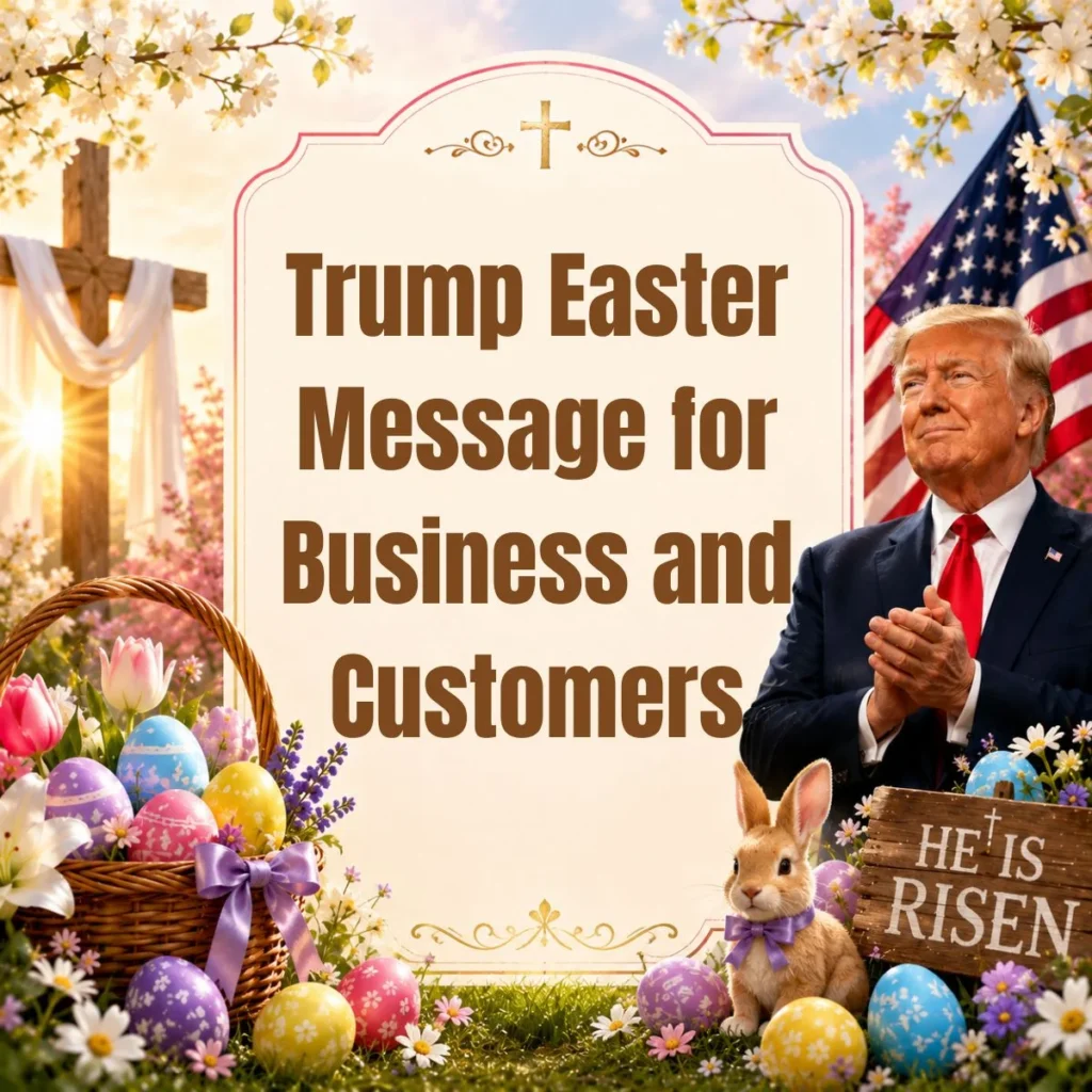 Trump Easter Message for Business and Customers