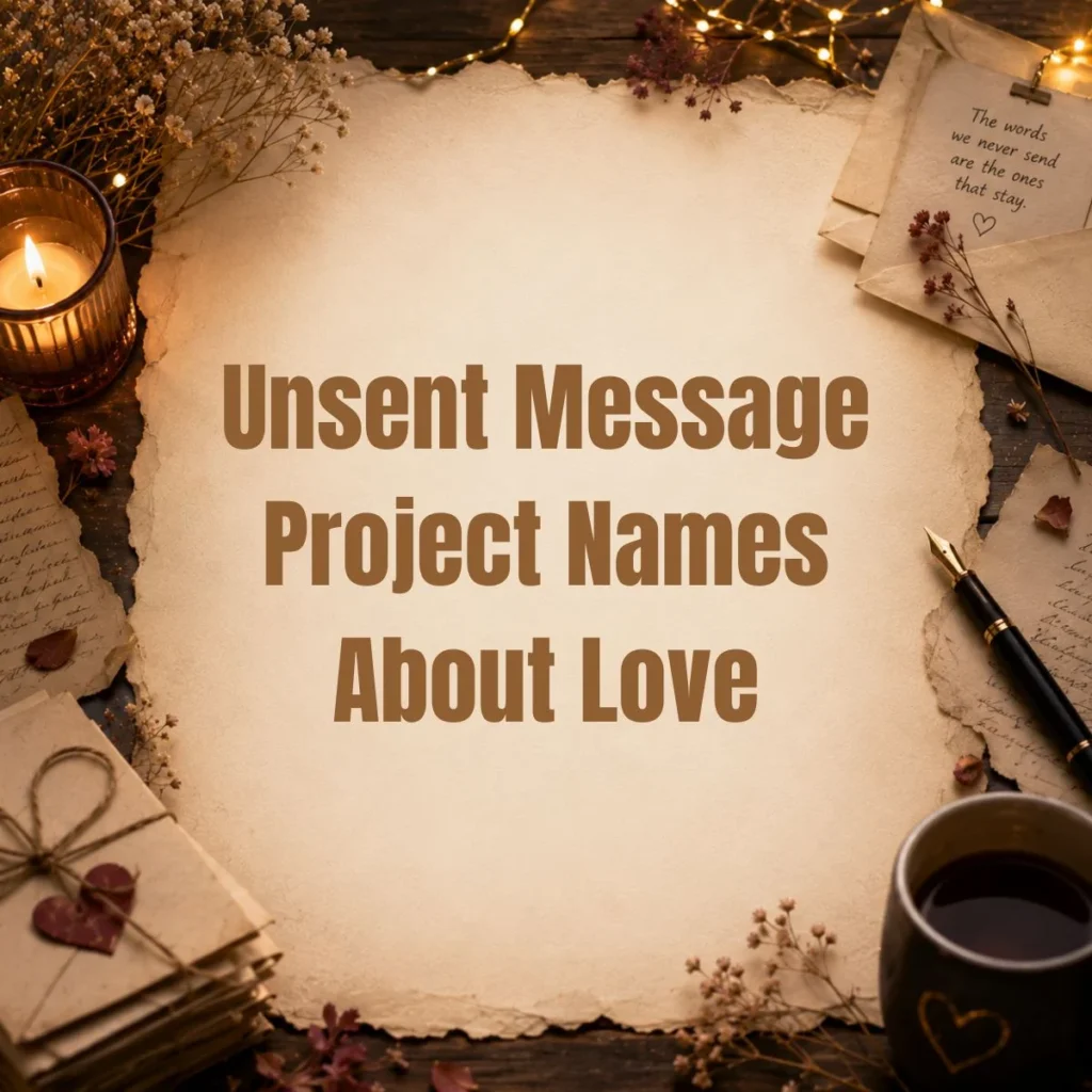Unsent Message Project Names About Love
