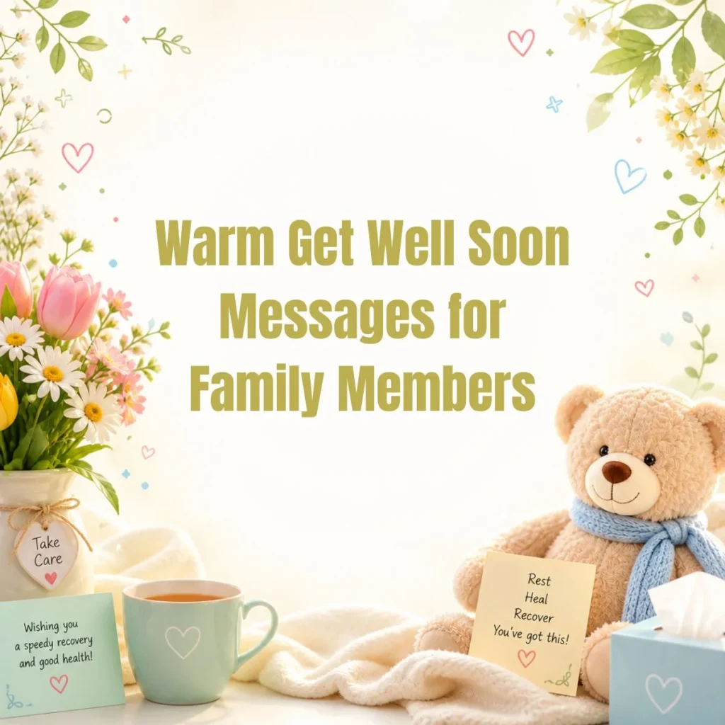 Warm Get Well Soon Messages for Family Members