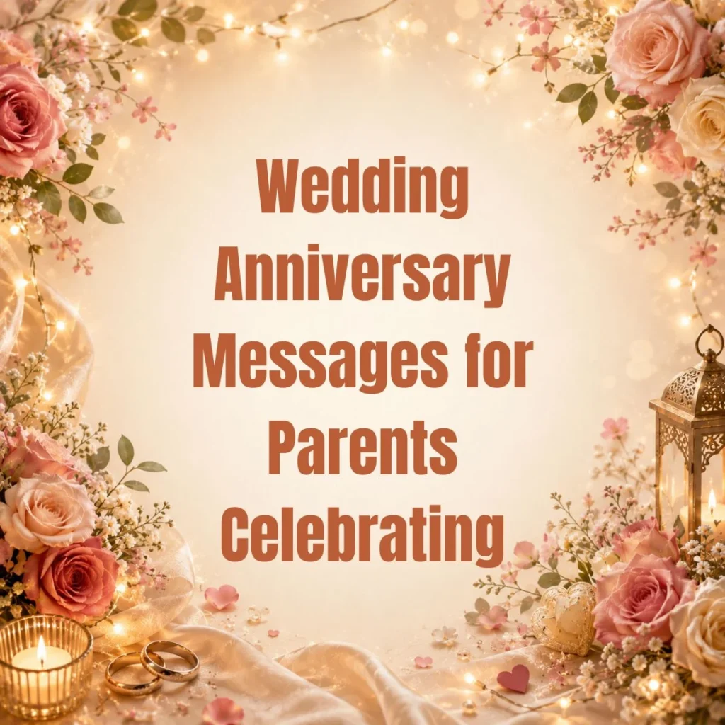 Wedding Anniversary Messages for Parents Celebrating