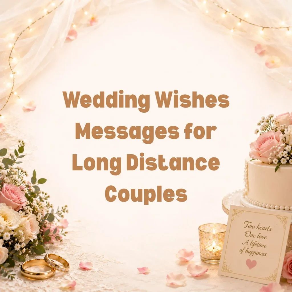 Wedding Wishes Messages for Long Distance Couples