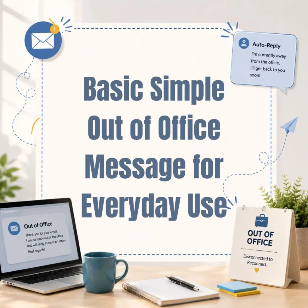 Basic Simple Out of Office Message for Everyday Use