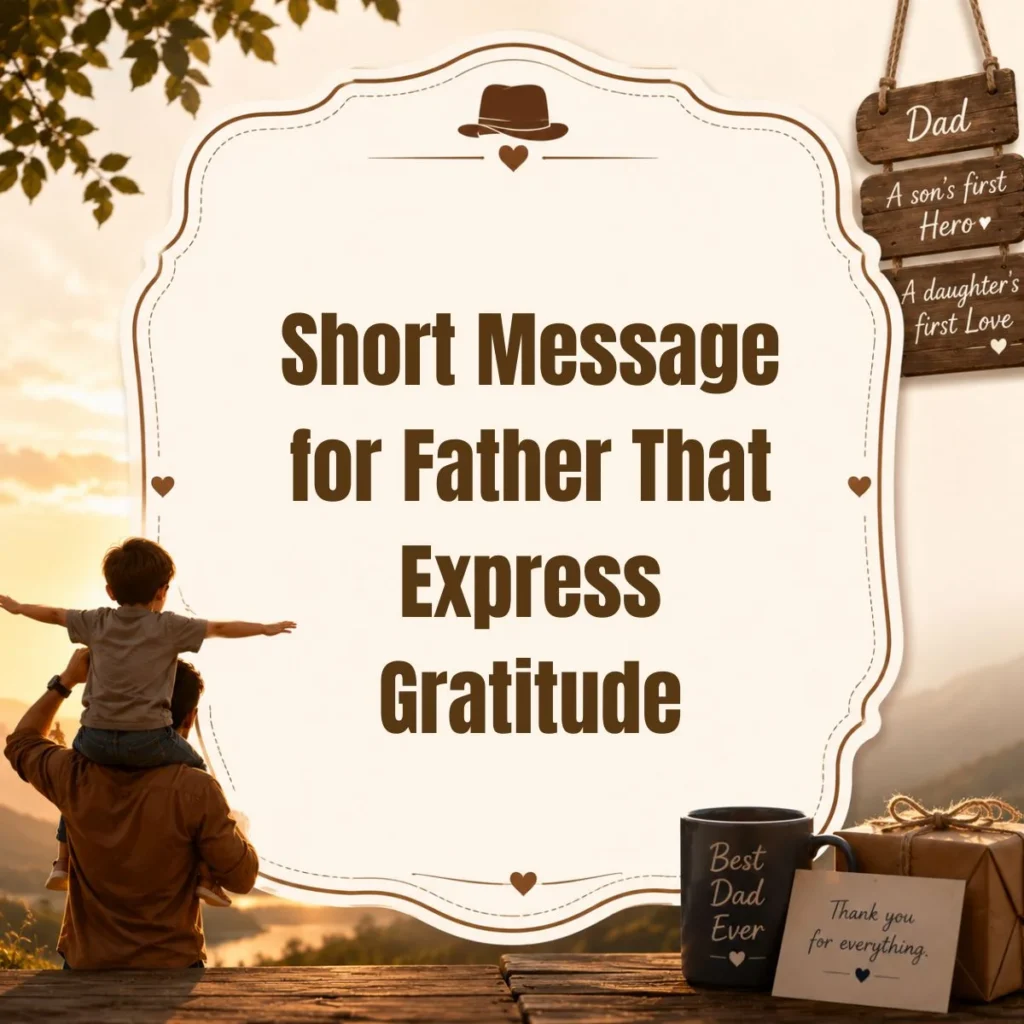 Short Message for Father That Express Gratitude