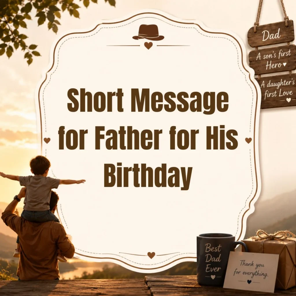 Short Message for Father for His Birthday