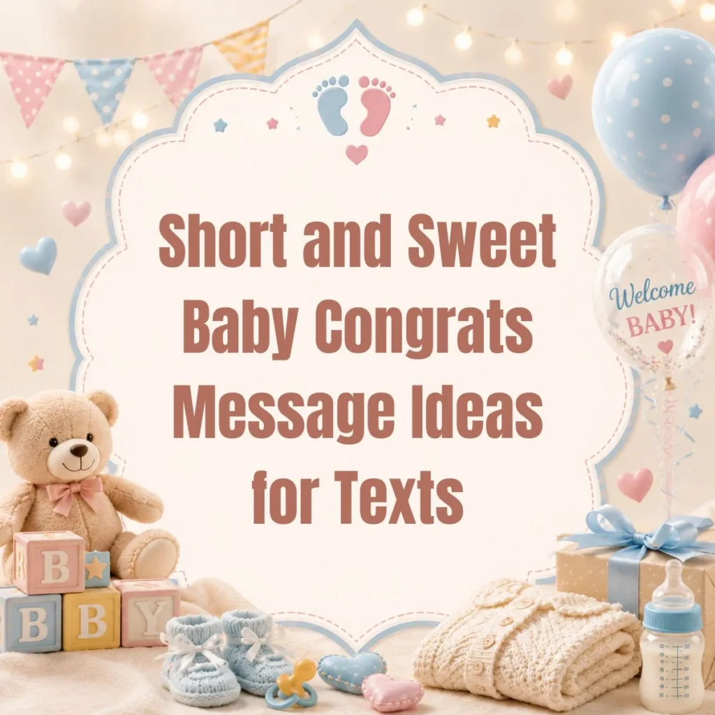 Short and Sweet Baby Congrats Message Ideas for Texts