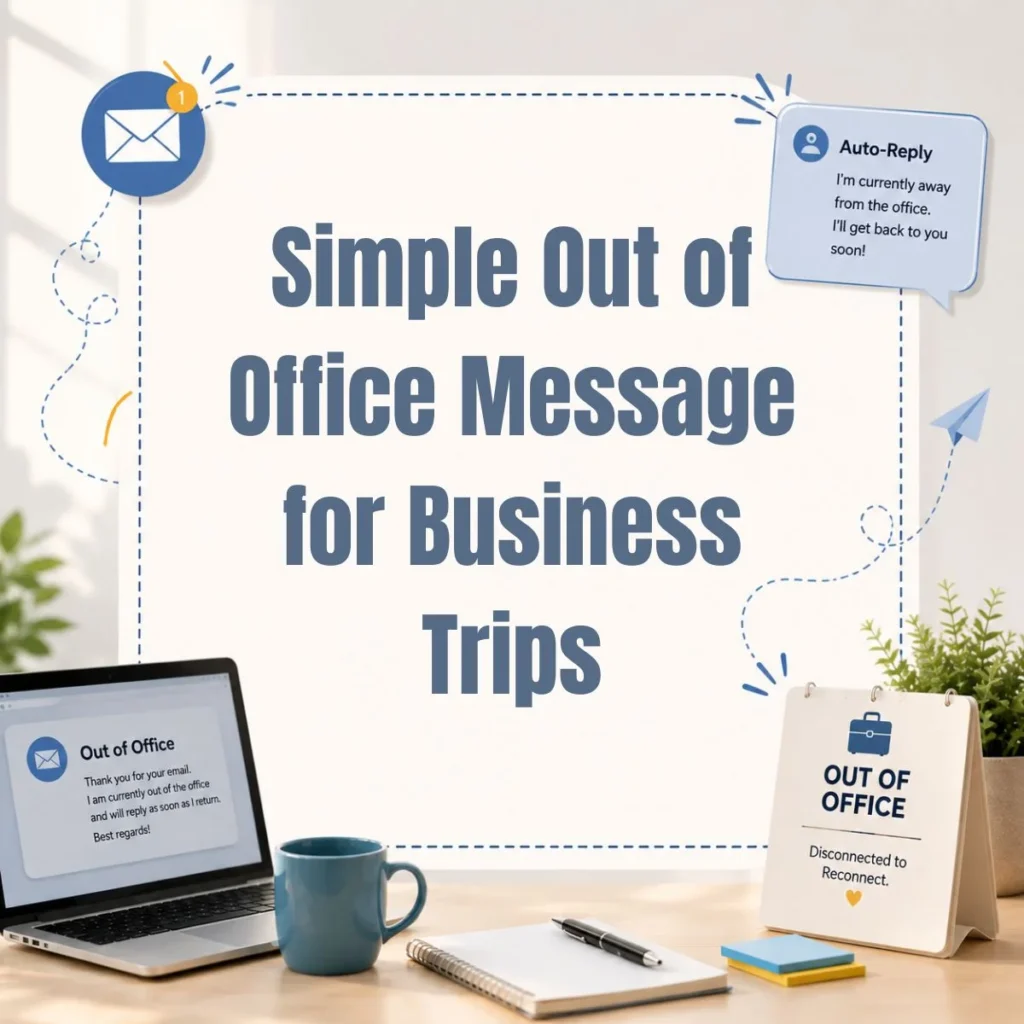 Simple Out of Office Message for Business Trips