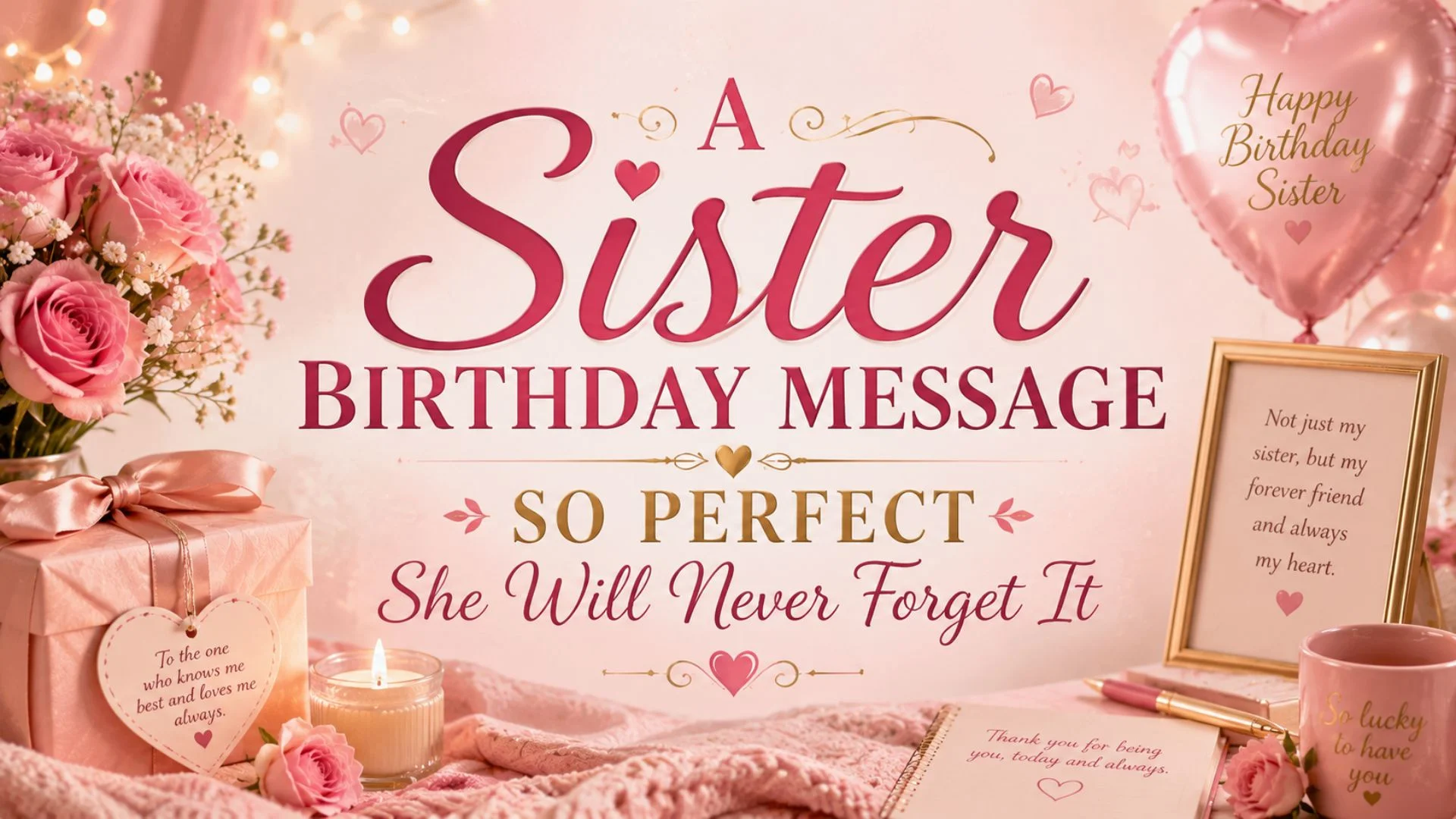 A Sister Birthday Message So Perfect She Will Never Forget It