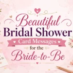 Beautiful Bridal Shower Card Messages for the Bride-to-Be