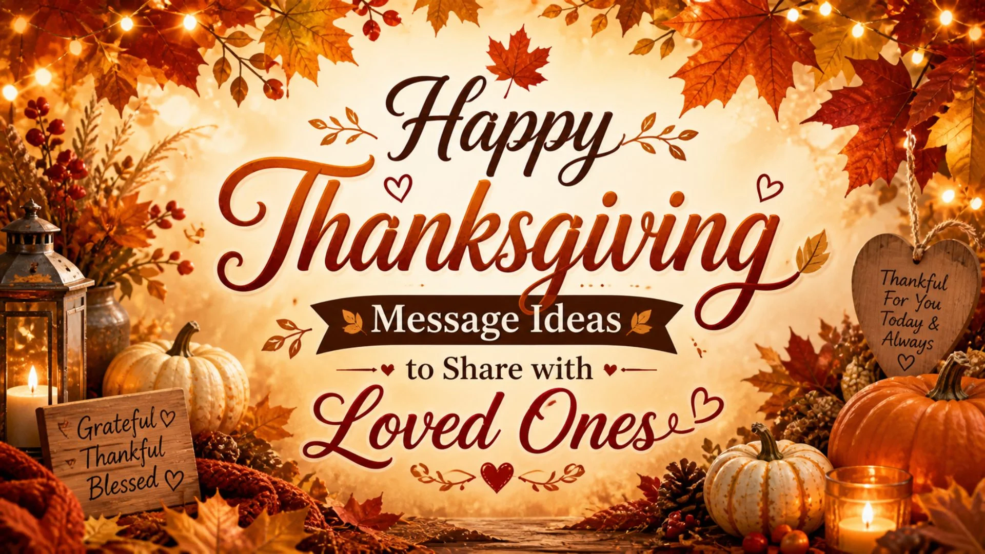 Happy Thanksgiving Message Ideas to Share with Loved Ones