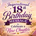 Inspirational 18th Birthday Message to Celebrate a New Chapter