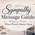 Sympathy Message Guide What to Write When Words Matter Most