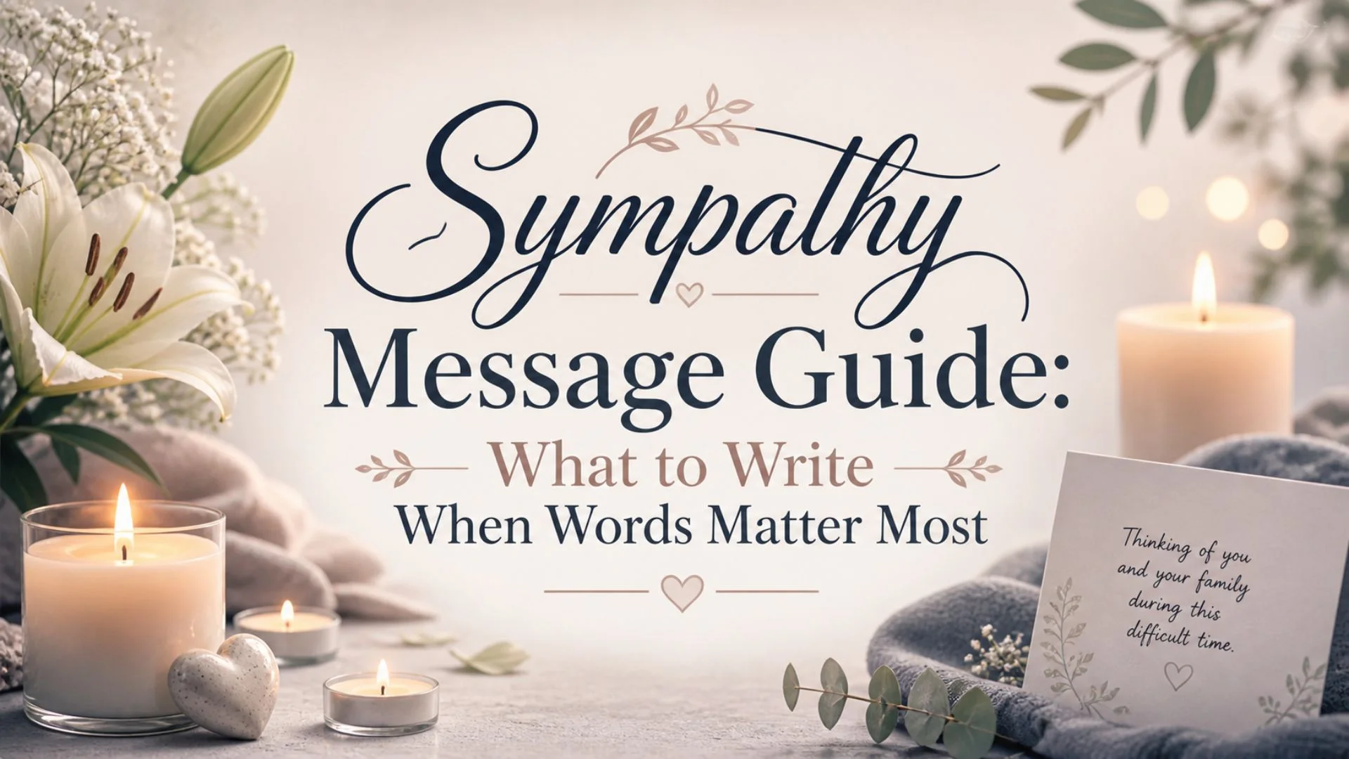 Sympathy Message Guide What to Write When Words Matter Most