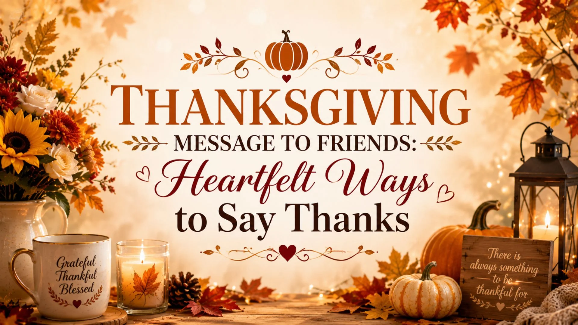 Thanksgiving Message to Friends Heartfelt Ways to Say Thanks