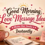 Good Morning Love Message Ideas to Make Her Smile Instantly
