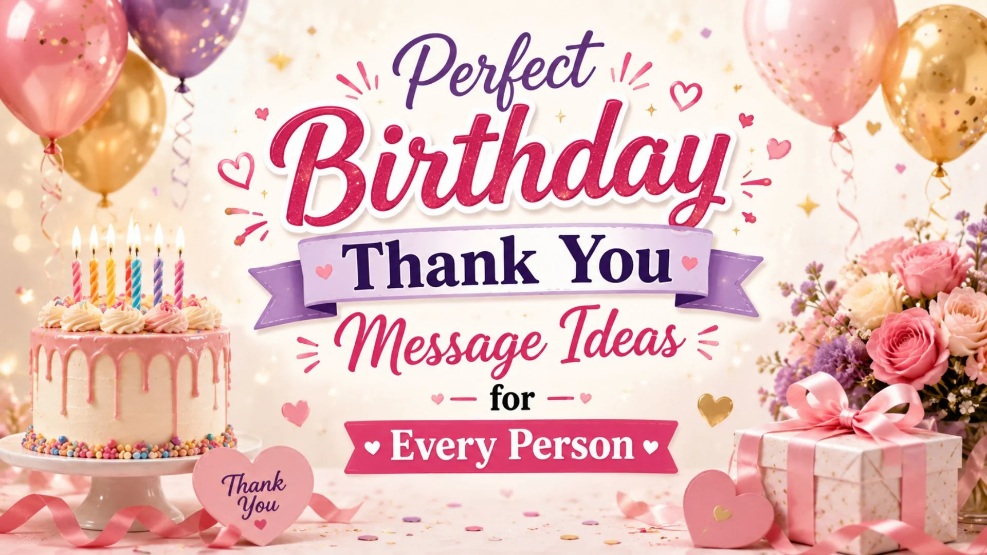 Perfect Birthday Thank You Message Ideas for Every Person