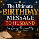 The Ultimate Birthday Message to Husband for Every Personality
