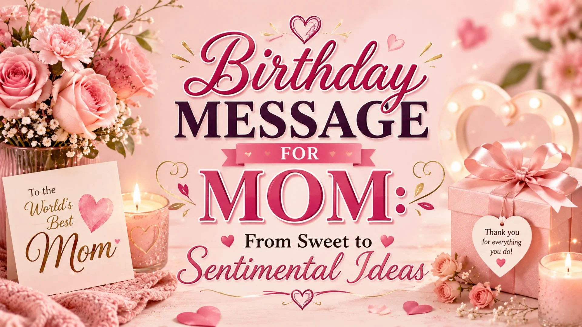 Birthday Message for Mom From Sweet to Sentimental Ideas