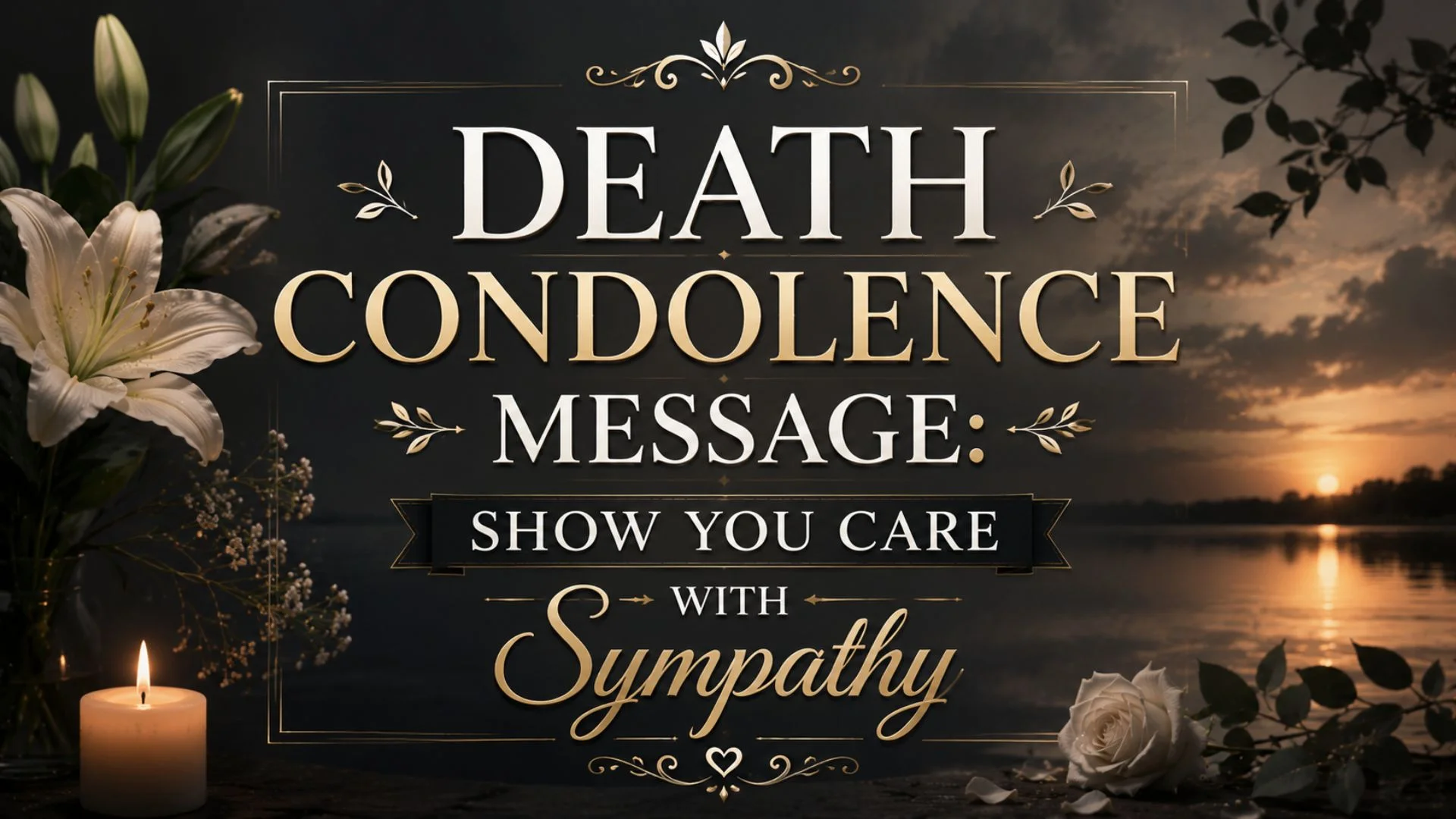 Death Condolence Message Show You Care with Sympathy