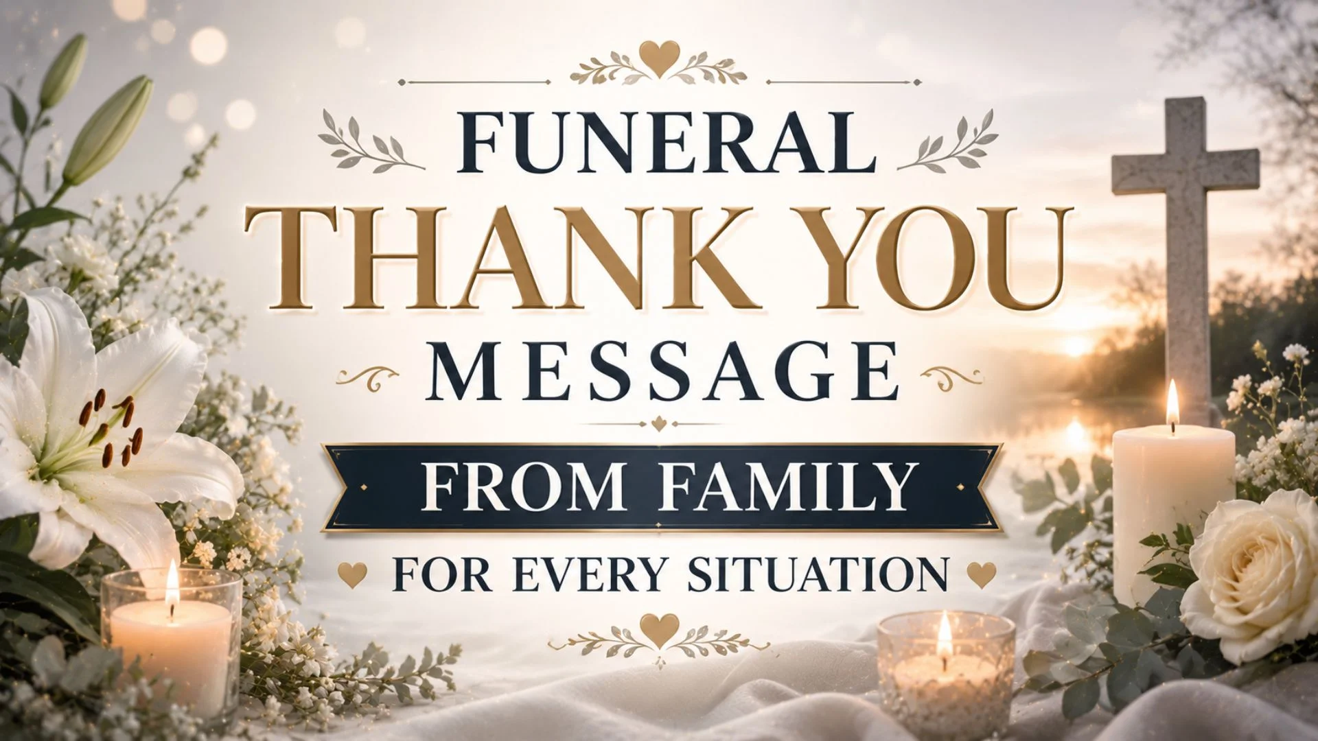 Funeral Thank You Message from Family for Every Situation
