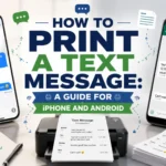 How to Print a Text Message A Guide for iPhone and Android