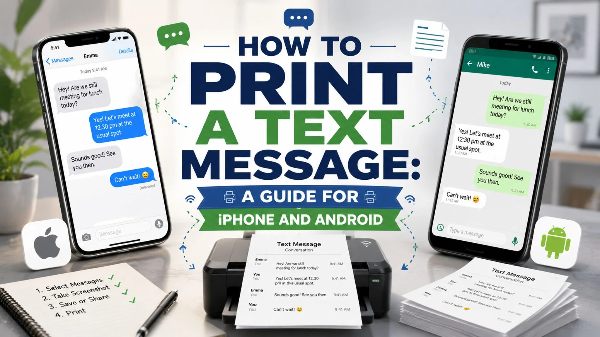 How to Print a Text Message A Guide for iPhone and Android