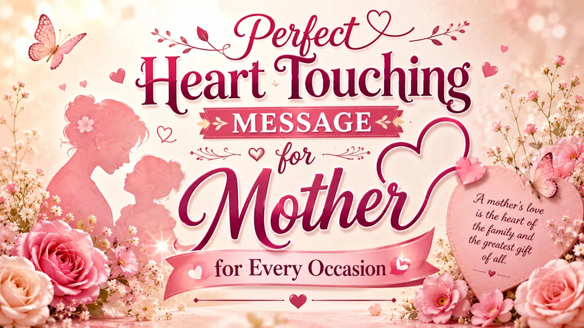 Perfect Heart Touching Message for Mother for Every Occasion