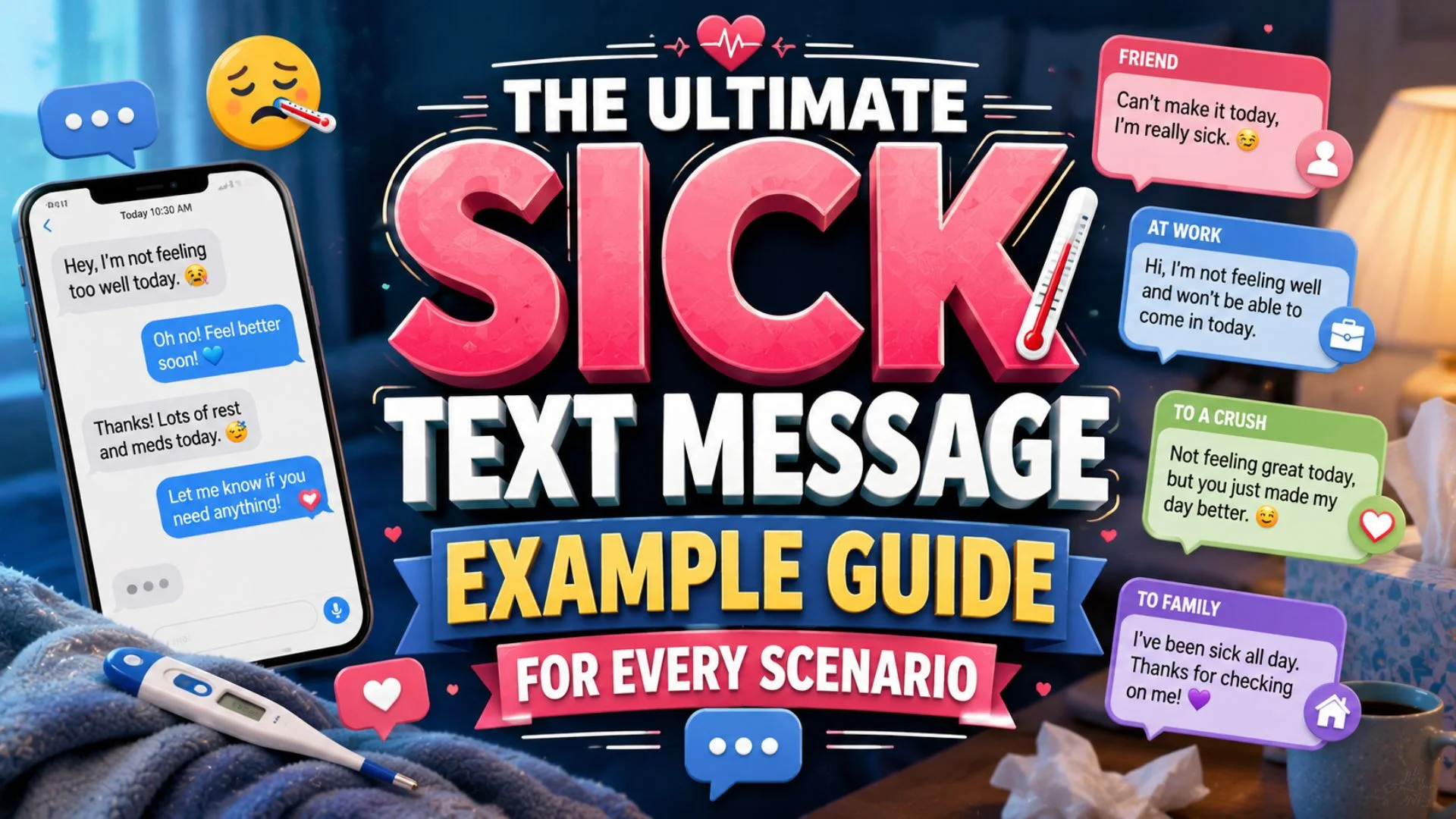 The Ultimate Sick Text Message Example Guide for Every Scenario